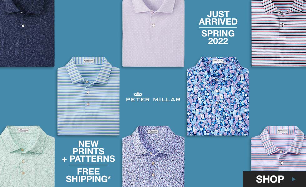 New Peter Millar Polos for Spring 2022 at Golf Locker