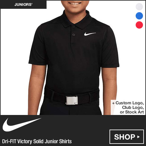 Nike Dri-FIT Victory Solid Junior Golf Shirts