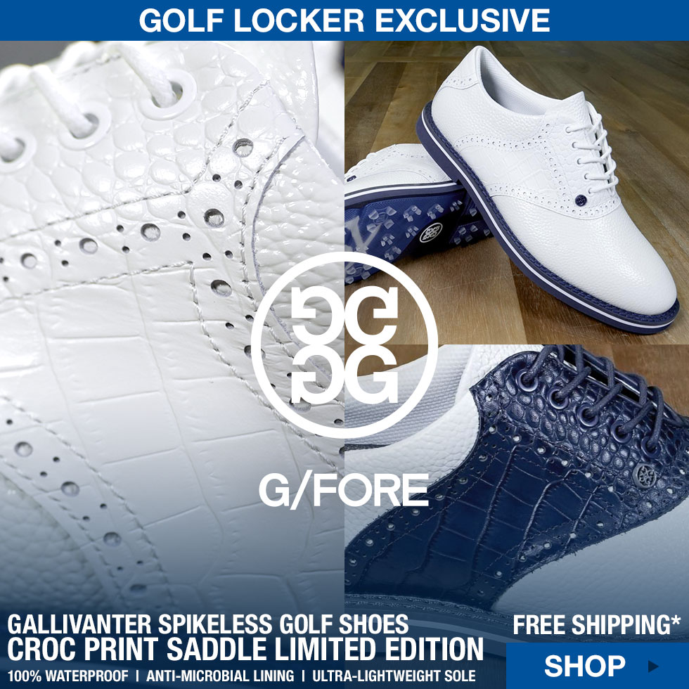G/FORE Gallivanter Spikeless Golf Shoes - Croc Print Saddle - Exclusive Limited Edition at Golf Locker