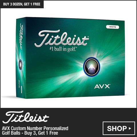 Titleist AVX Custom Number Personalized Golf Balls - Buy 3, Get 1 Free at Golf Locker
