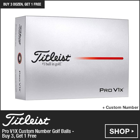 Titleist Pro V1X Custom Number Golf Balls - Buy 3, Get 1 Free at Golf Locker