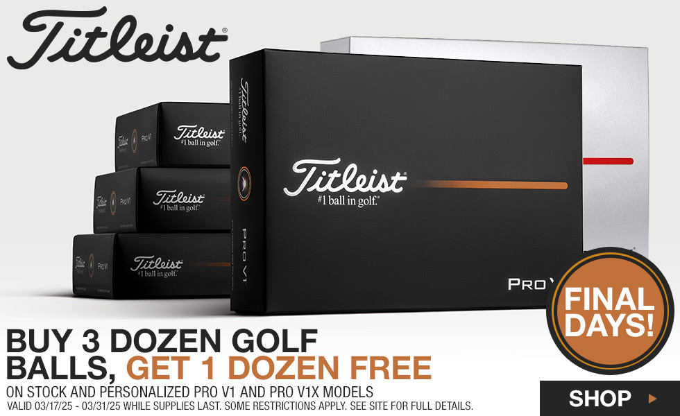 Titleist Buy 3 Dozen, Get 1 Dozen Free Promotion at Golf Locker