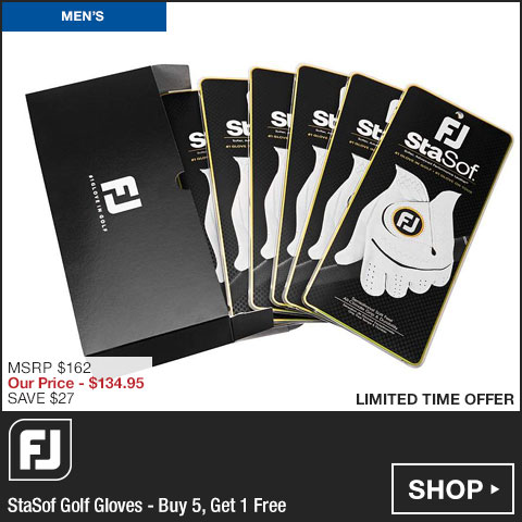 FJ StaSof Golf Gloves - Buy 5, Get 1 Free at Golf Locker
