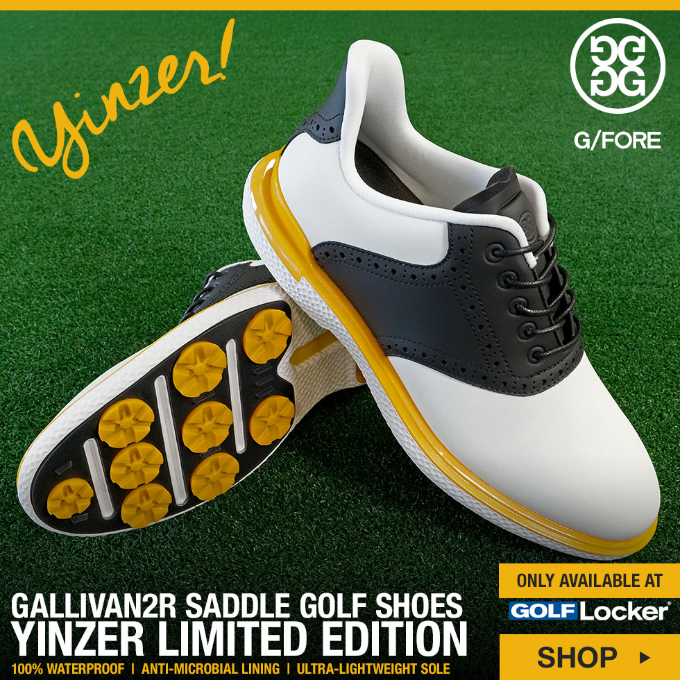 G/FORE Gallivan2r Saddle Golf Shoes - Yinzer Limited Edition - Golf Locker Exclusive at Golf Locker