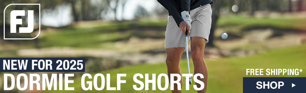 Shop FJ Dormie Golf Shorts at Golf Locker