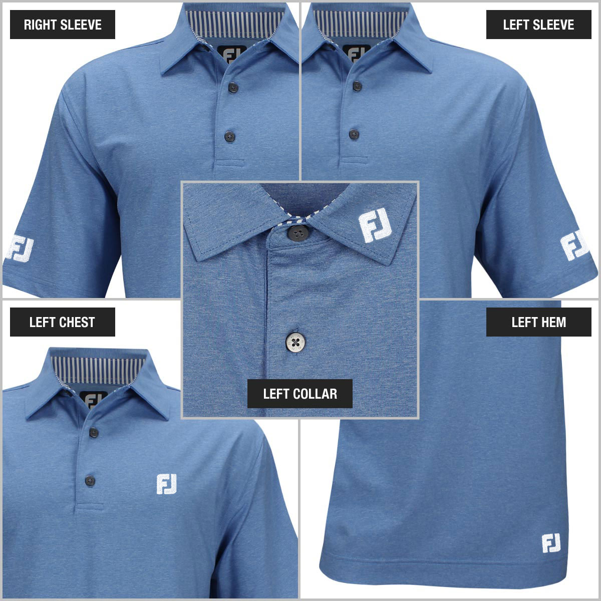 FJ Tour Logo Locations at Golf Locker