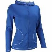 FootJoy Women's Double Layer Jersey Full-Zip Casual Hoodies - ON SALE in Royal blue