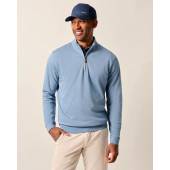 johnnie-O Sully Quarter-Zip Golf Pullovers in Laguna blue