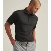 Peter Millar Solid Performance Jersey Golf Shirts in Black