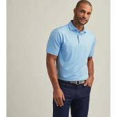 Peter Millar Solid Performance Jersey Golf Shirts in Cottage blue