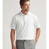 Peter Millar Solid Performance Jersey Golf Shirts in White