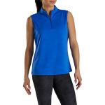 FootJoy Women's Jacquard Zip Placket Sleeveless Golf Shirts - ON SALE