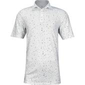 Adidas Primeblue Flag Print Golf Shirts - ON SALE in Pulse lime with light purple and lime flag print