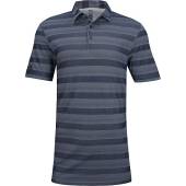 Adidas Primegreen 2-Color Stripe Golf Shirts - ON SALE in Crew navy with tonal stripes