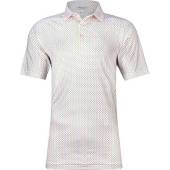 Peter Millar O.O.O. Performance Jersey Golf Shirts - ON SALE in White with novelty print