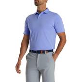 FootJoy Solid Lisle Golf Shirts - Athletic Fit in Blue violet