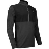 Puma Cloudspun WRMLBL Quarter-Zip Golf Pullovers - ON SALE in Puma black