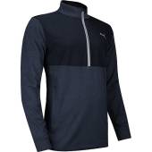 Puma Cloudspun WRMLBL Quarter-Zip Golf Pullovers - ON SALE in Navy blazer