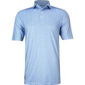 johnnie-O Prep-Formance Adler Golf Shirts - ON SALE in Lake blue with subtle print