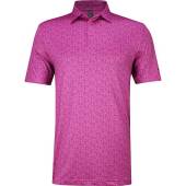 Adidas Ultimate 365 Allover Floral Print Golf Shirts - ON SALE in Lucid fuchsia with floral print