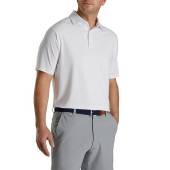 FootJoy Solid Lisle Golf Shirts in White