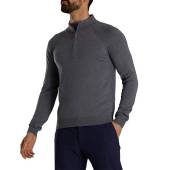 FootJoy Half-Zip Golf Sweaters in Heather charcoal