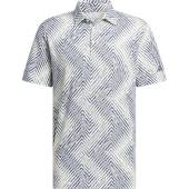 Adidas Ultimate 365 Allover Print Golf Shirts - ON SALE in Crystal jade with preloved ink print