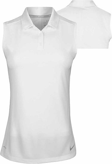 Nike Women's Dri-FIT Victory Sleeveless Golf Shirts - ON SALE