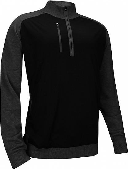 FootJoy Wind Tech Quarter-Zip Merino Blend Golf Sweaters - ON SALE