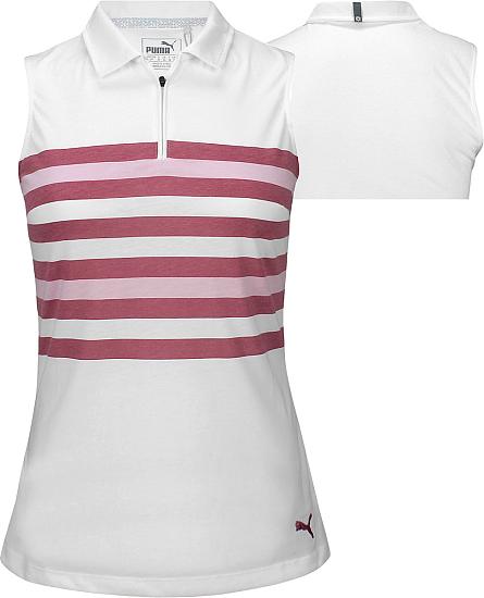 Puma Women's DryCELL Road Map Sleeveless Golf Shirts - ON SALE