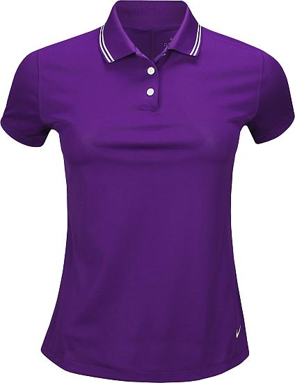 Nike Women's Dri-FIT Victory Solid Tipped Golf Shirts - ON SALE