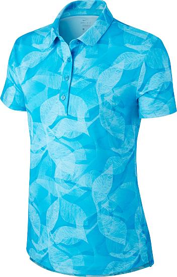 Nike Women's Dri-FIT UV Fairway Floral Print Golf Shirts - ON SALE