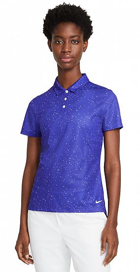 Nike Women's Dri-FIT Dot Print Golf Shirts - ON SALE