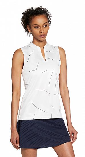 Nike Women's Breathe Jacquard Print Sleeveless Golf Shirts - ON SALE