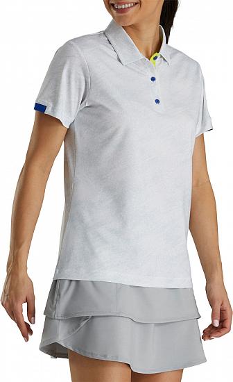 FootJoy Women's Tonal Print Golf Shirts - ON SALE