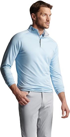 Peter Millar Crown Crafted Stealth Performance Quarter-Zip Golf Pullovers - Tour Fit - ON SALE