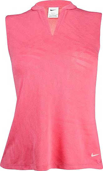 Nike Women's Dri-FIT Victory Jacquard Sleeveless Golf Shirts - ON SALE