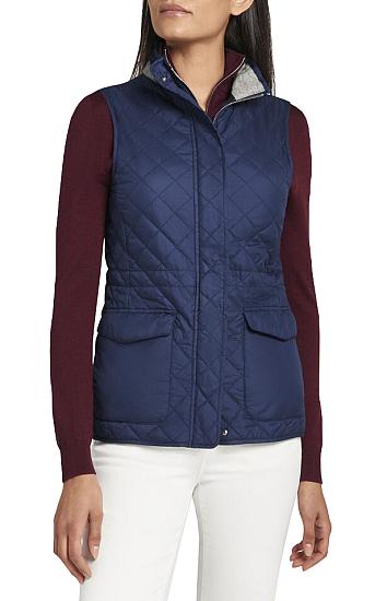 Peter Millar Women's Addison Quilted Travel Full-Zip Golf Vests - ON SALE