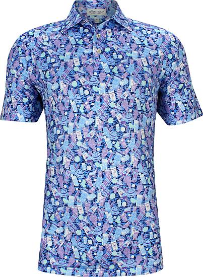 Peter Millar Transfusion Boom Boom Performance Jersey Golf Shirts - ON SALE