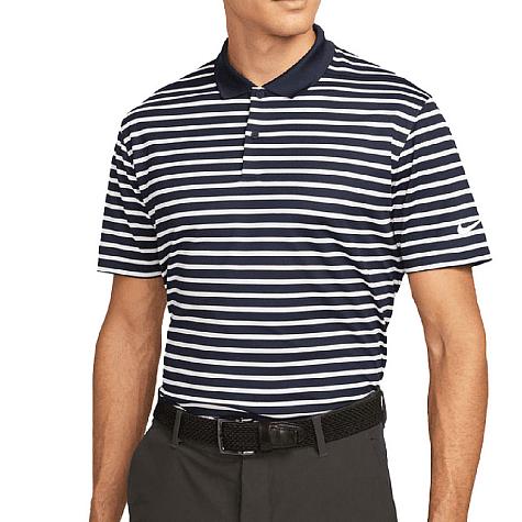 Nike Dri-FIT Victory Stripe Left Sleeve Logo Golf Shirts