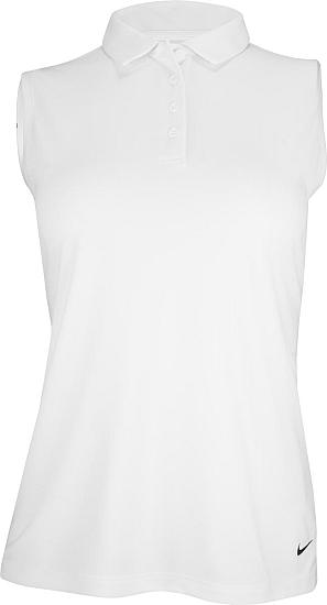 Nike Women's Dri-FIT Victory Solid Sleeveless Golf Shirts - ON SALE