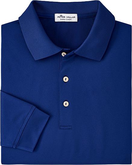 Peter Millar Solid Performance Jersey Long Sleeve Golf Shirts - ON SALE