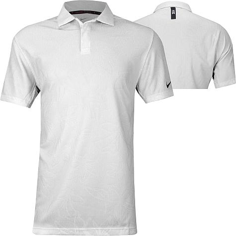 Nike Dri-FIT Tiger Woods Advanced Floral Jacquard Golf Shirts - ON SALE
