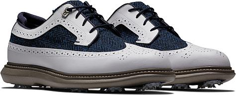FootJoy Traditions Wingtip Golf Shoes - Limited Edition Harris Tweed - Previous Season Style
