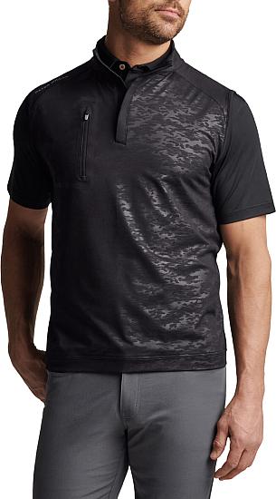 Peter Millar Forge Camo Performance Quarter-Zip Golf Vests - ON SALE