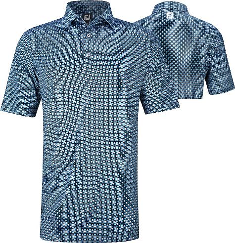 FootJoy ProDry Lisle Half Moon Geo Golf Shirts - ON SALE