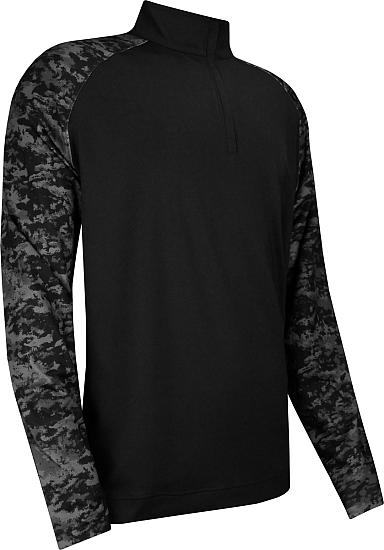 FootJoy Camo Color Block Midlayer Quarter-Zip Golf Pullovers - ON SALE