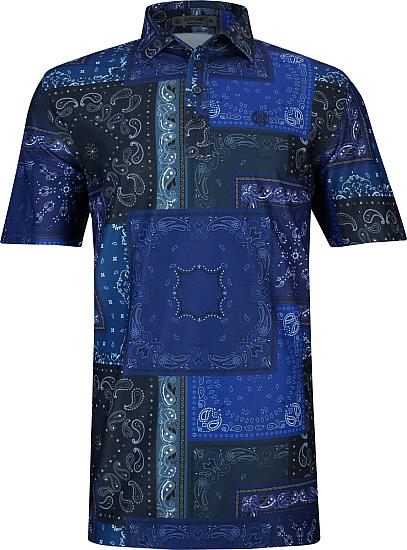 G/Fore Bandana Tech Pique Golf Shirts - ON SALE
