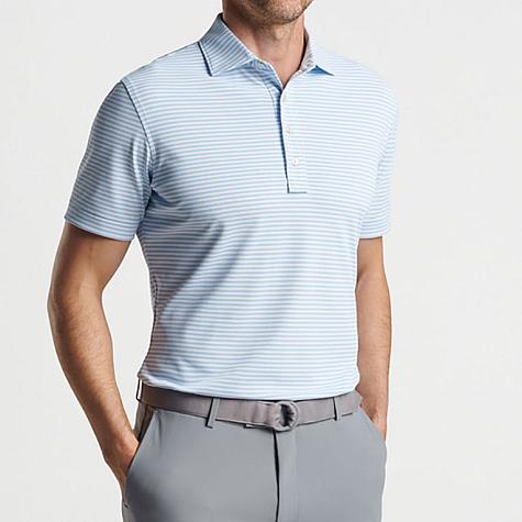 Peter Millar Crown Crafted Mood Performance Mesh Golf Shirts - Tour Fit