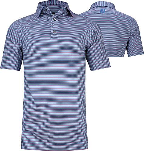 FootJoy ProDry Lisle Multi-Color Pinstripe Golf Shirts - ON SALE